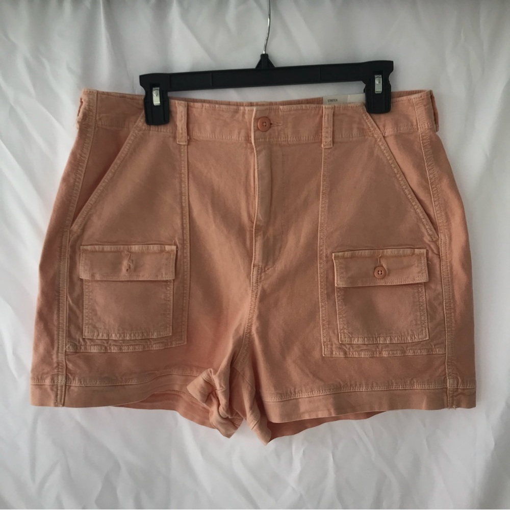 AE Peach Highest Waist '90s Boyfriend Cargo Short NWT